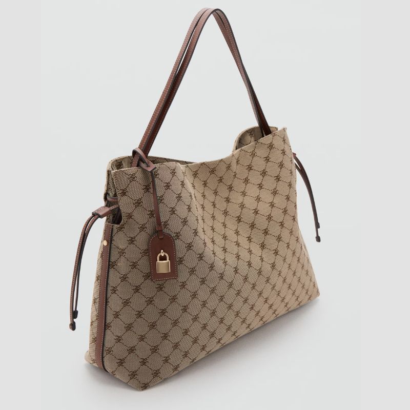 Mango, high street lookalike for Gucci emblem tote bag