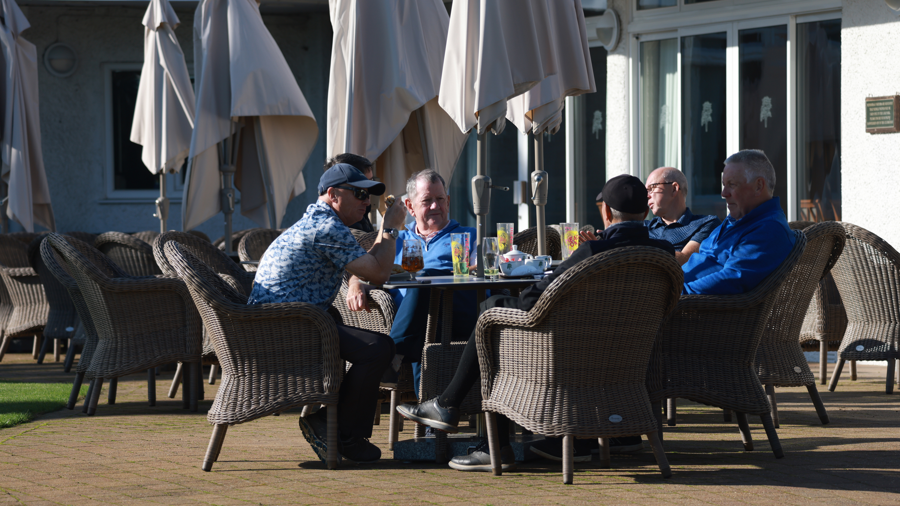 Golf Club members having a discussion