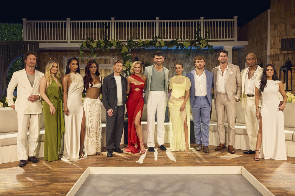 (l-r) Ben Waddell, Bailey Taylor, Mia Calabrese, Ciara Miller, Kyle Cooke, Lindsay Hubbard, Carl Radke, Amanda Batula, West Wilson, Jesse Solomon, KJ Dillard, Dara Levitan at the 'Summer House' season 10 reunion