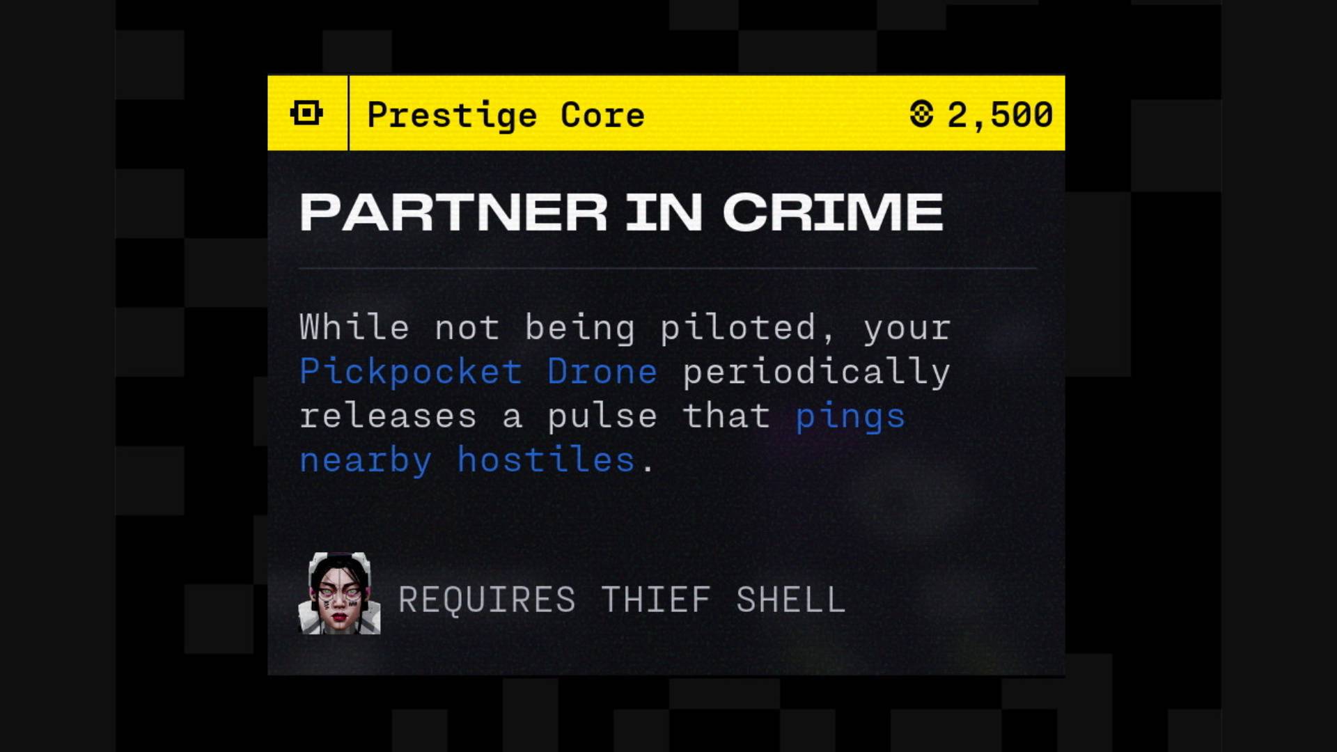 Marathon Thief Partner in Crime Prestige Core