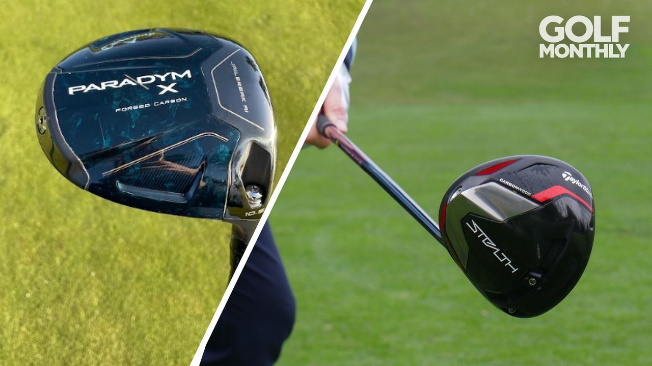 The TaylorMade Stealth driver and the Callaway Paradym X driver