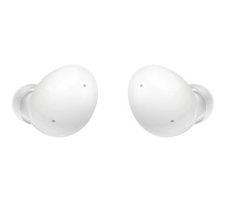 Samsung Galaxy Buds 2 white earbuds render.