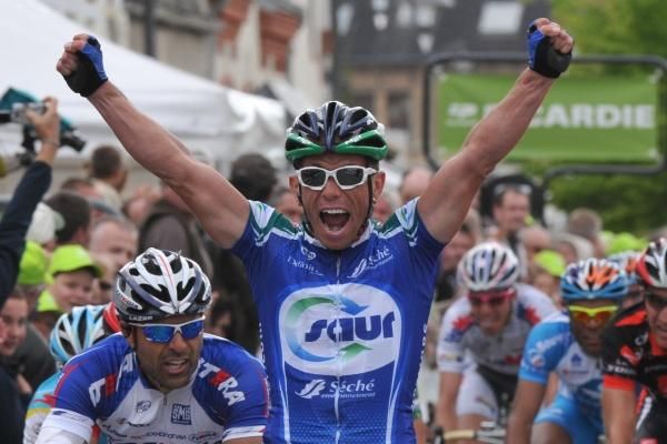 Jimmy Casper (Saur-Sojasun) was pumped to win the final stage