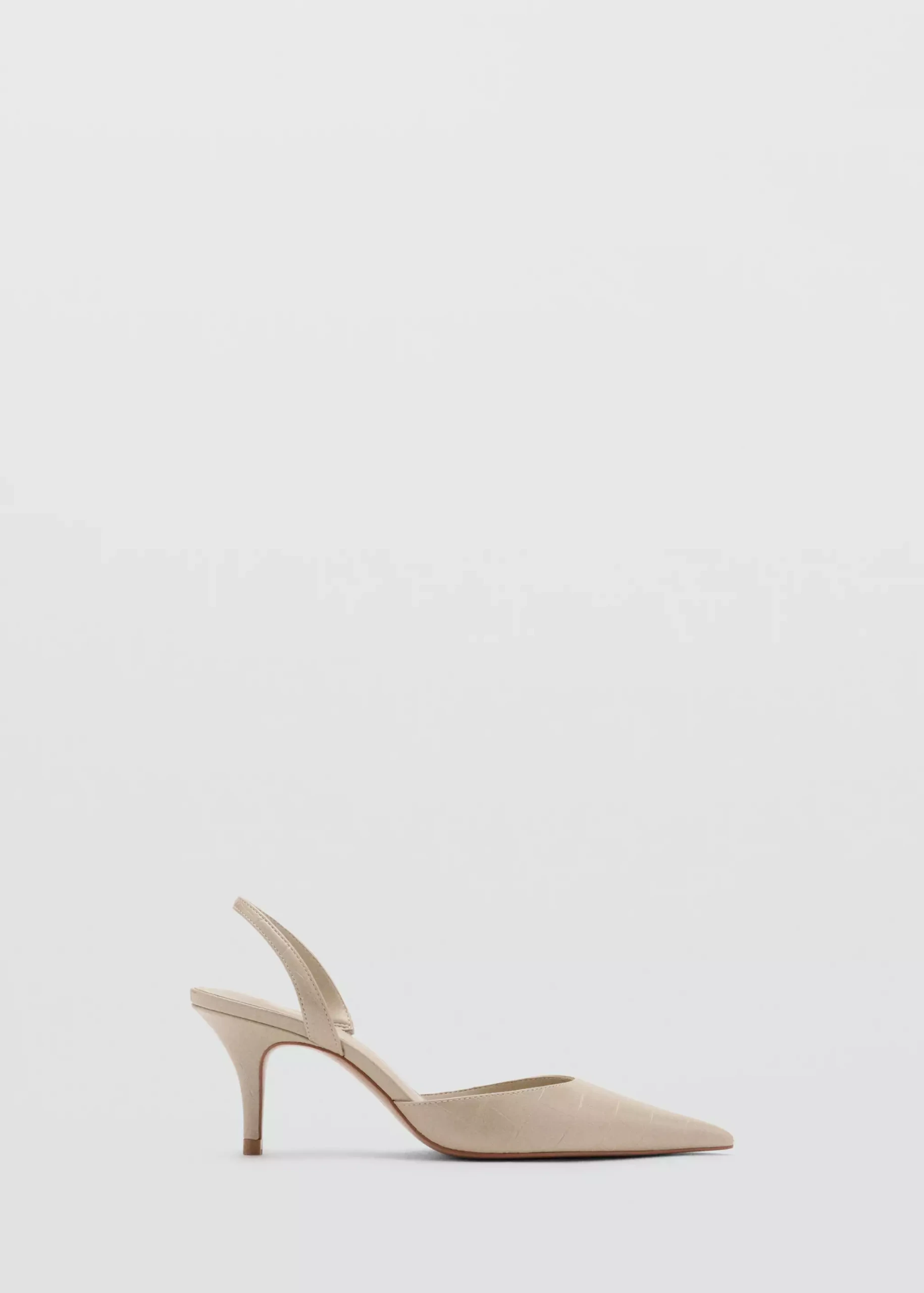 Coconut-Toe High-Heeled Shoe - Women | Mango Usa