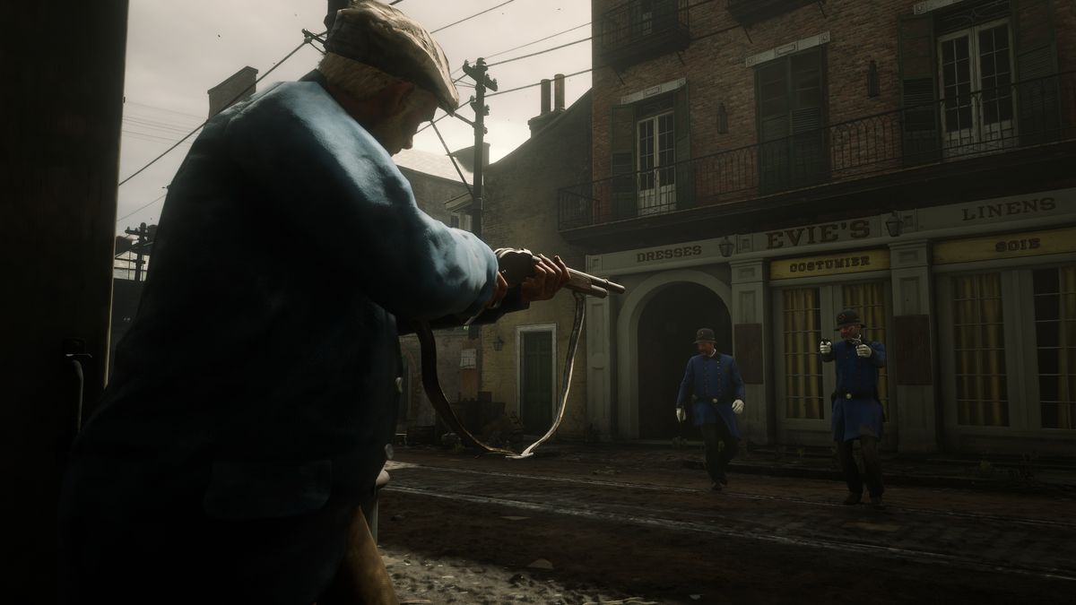 Playing as a lawman in the Red Dead Redemption 2 First Response mod