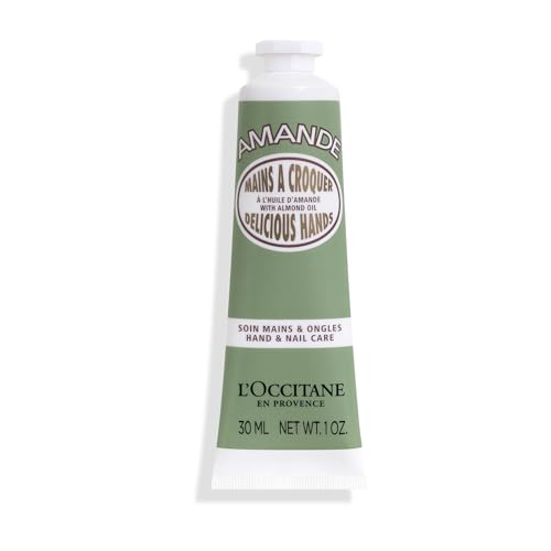 L'occitane Almond Delicious Hands Cream, Nourishing & Firming Hand Moisturiser, Sweet Almond Scent, Luxury Clean Beauty for Soft, Smooth Hands
