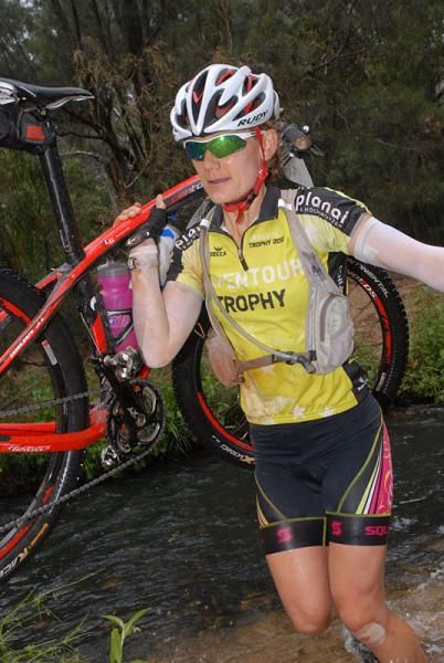 Women's race leader Kate Major