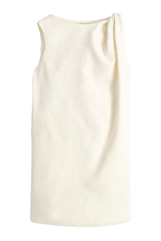 COS, Twist-Detail Linen Dress 