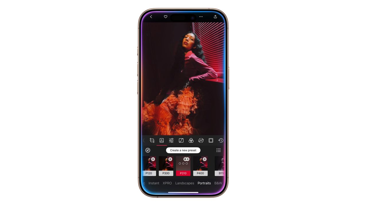 The iPhone 16 Pro displaying AI on a white background