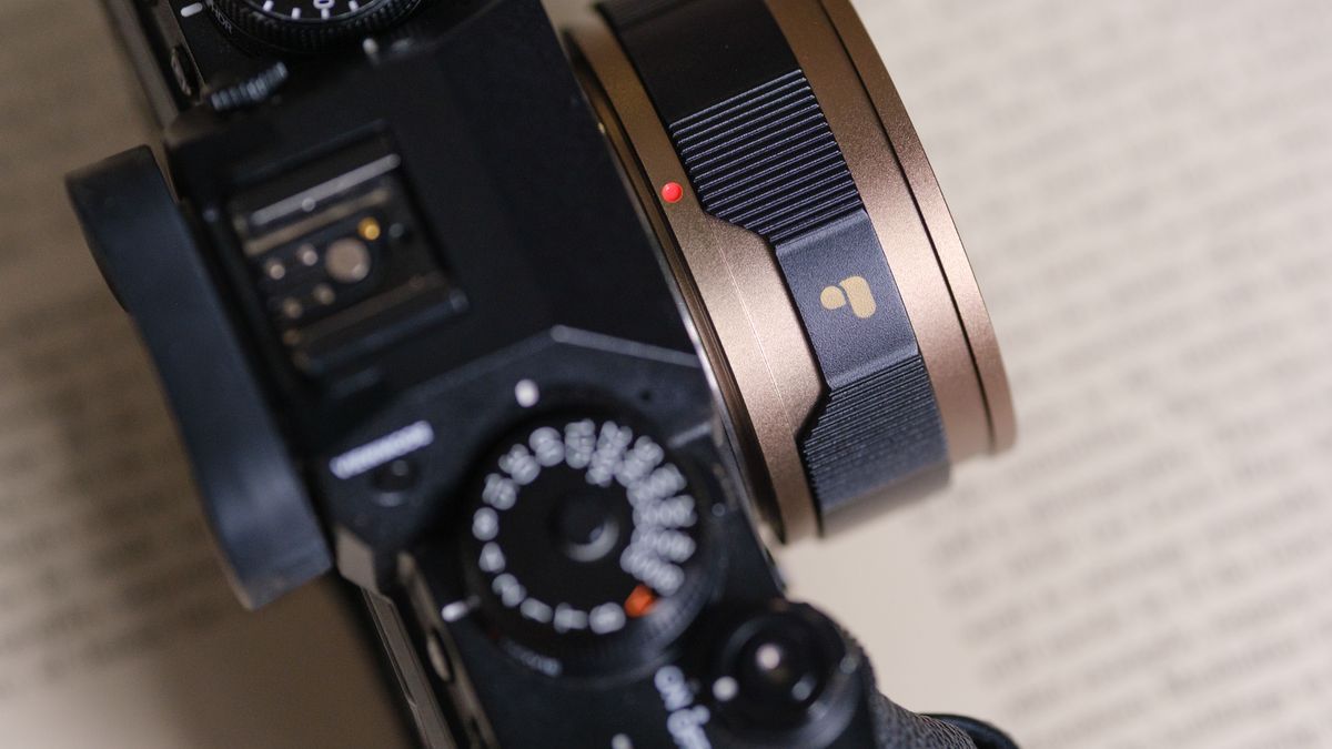 A close-up of the ring on the PolarPro LightLeak 28mm lens