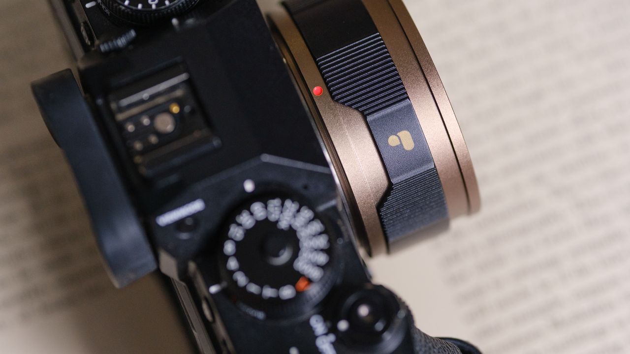 A close-up of the ring on the PolarPro LightLeak 28mm lens