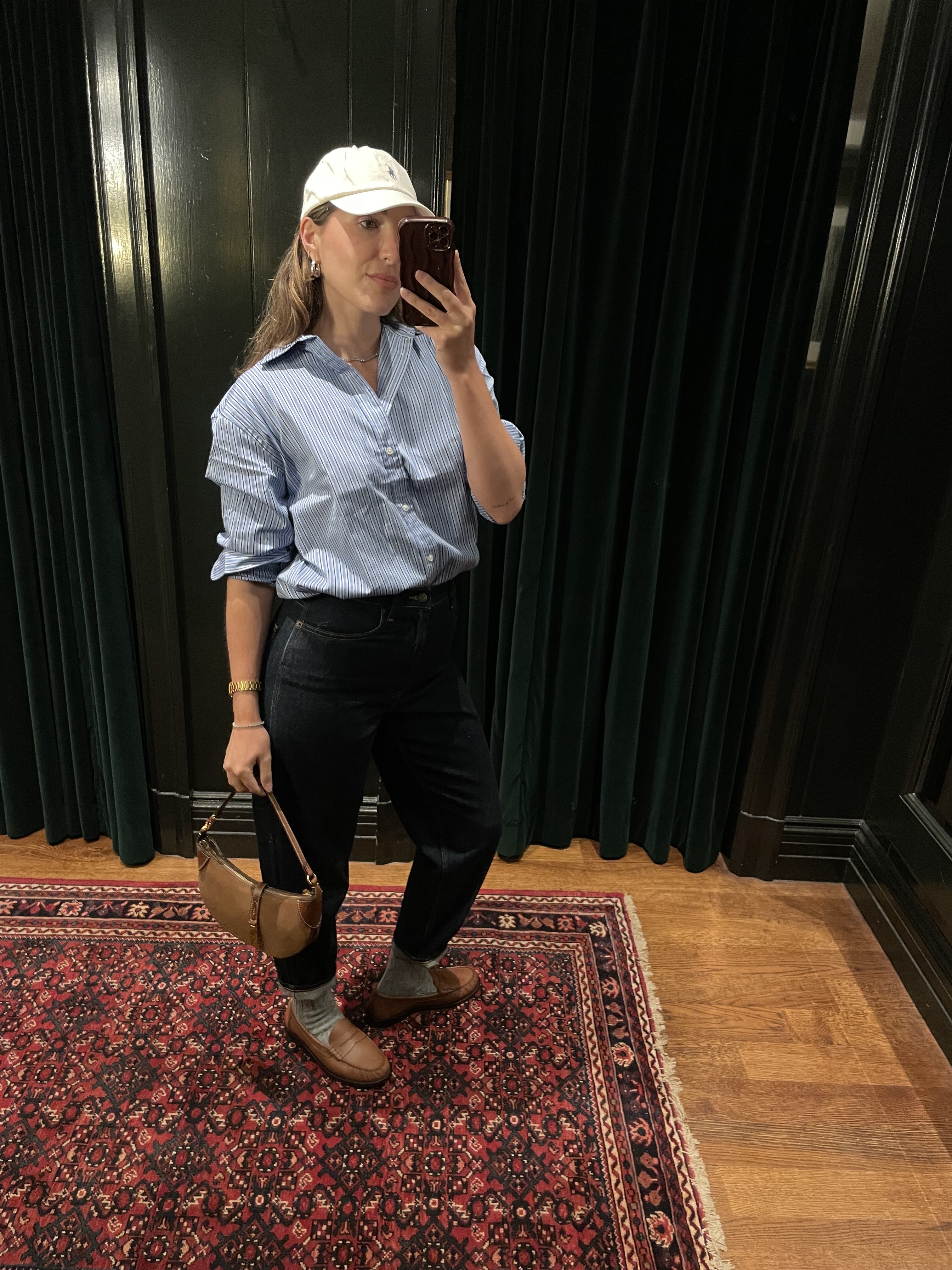 Anna LaPlaca wearing Polo Ralph Lauren outfits styled by AI stylist Ask Ralph