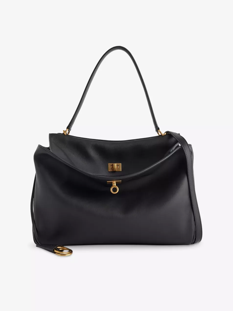 Rodeo Medium Leather Top-Handle Bag