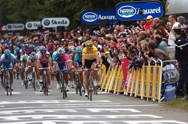 Cancellara just before the line