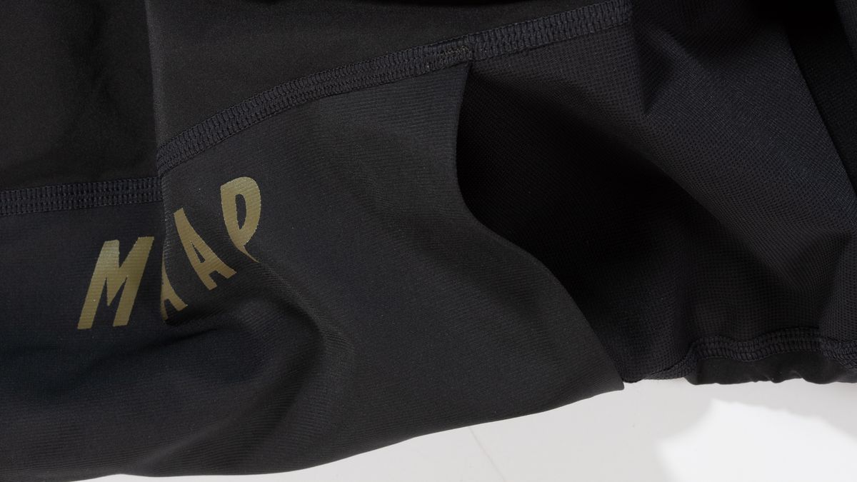 MAAP Alt Road Cargo bib shorts detail of cargo pocket