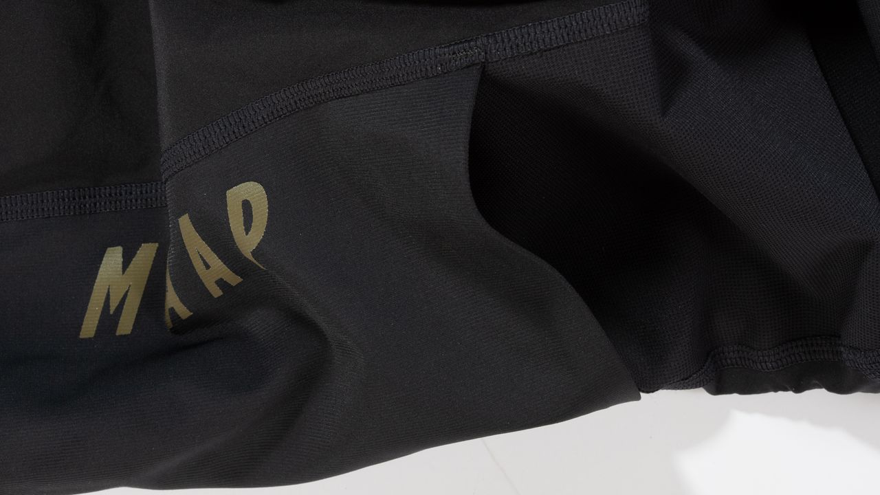 MAAP Alt Road Cargo bib shorts detail of cargo pocket