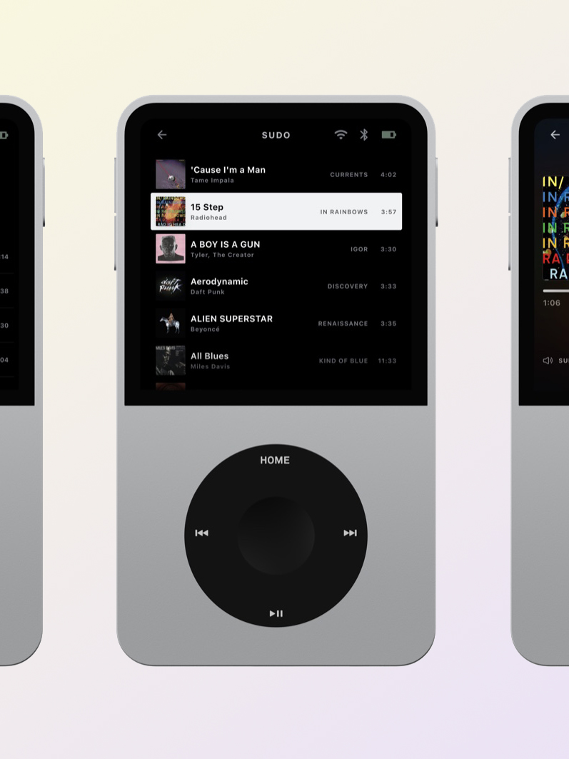 Retro music player Sudo