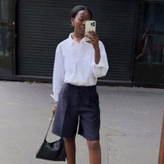 French Girl Summer Outfits With Shorts