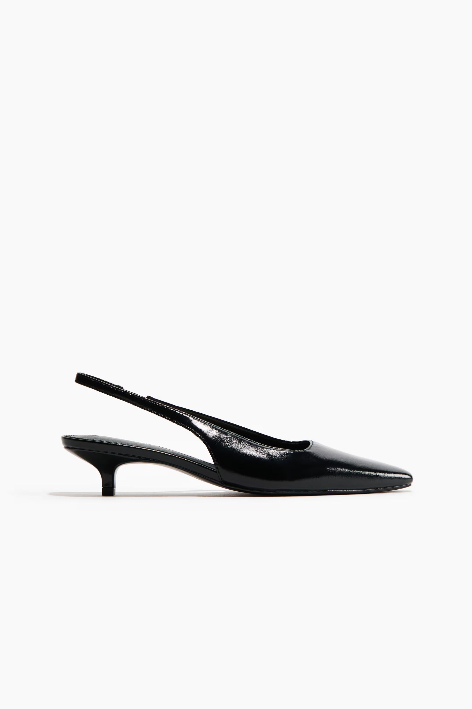 H&amp;M, Kitten Heeled Slingbacks