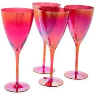 Set of 4 Luster Wine Glasses