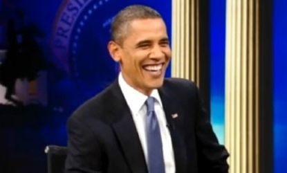 Obama is the first sitting president to appear on the 'The Daily Show.'