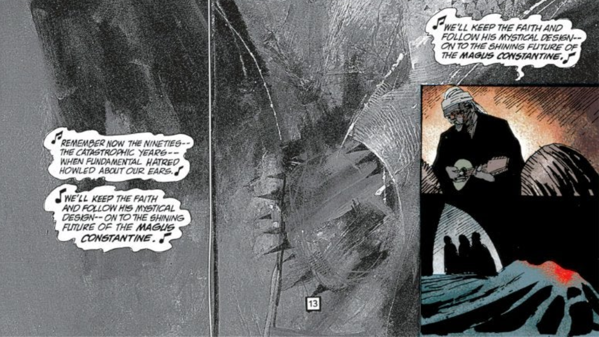 un panel de Hellblazer #40 (1991)