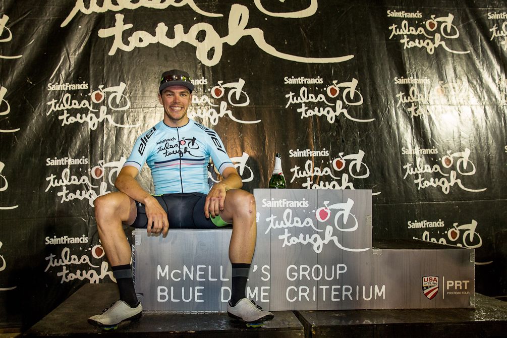 Scott Law on the Tulsa Tough podium