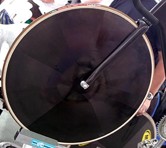 A UK Sports Institute disc wheel