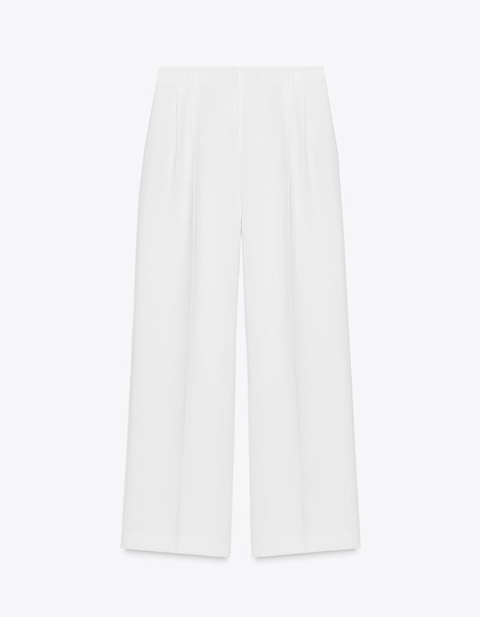 Pleated Wide Leg Pants
