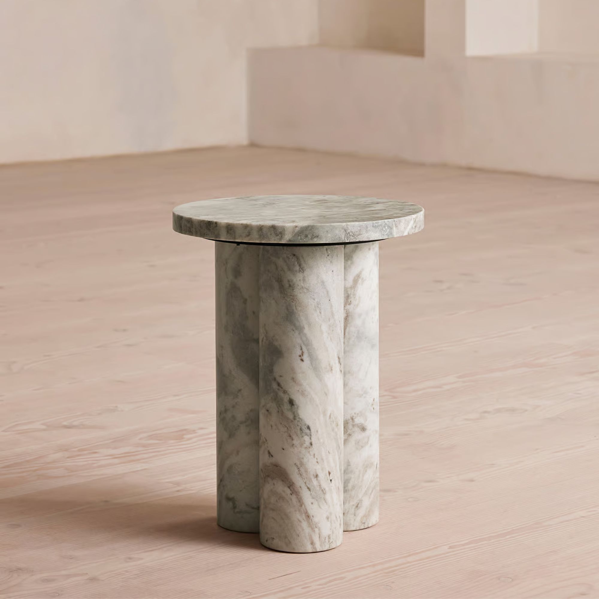 Marble pedestal table