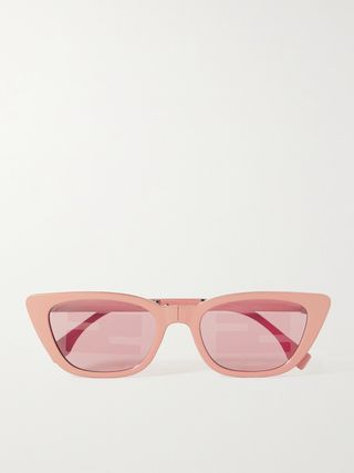 Baguette Cat-Eye Acetate Sunglasses