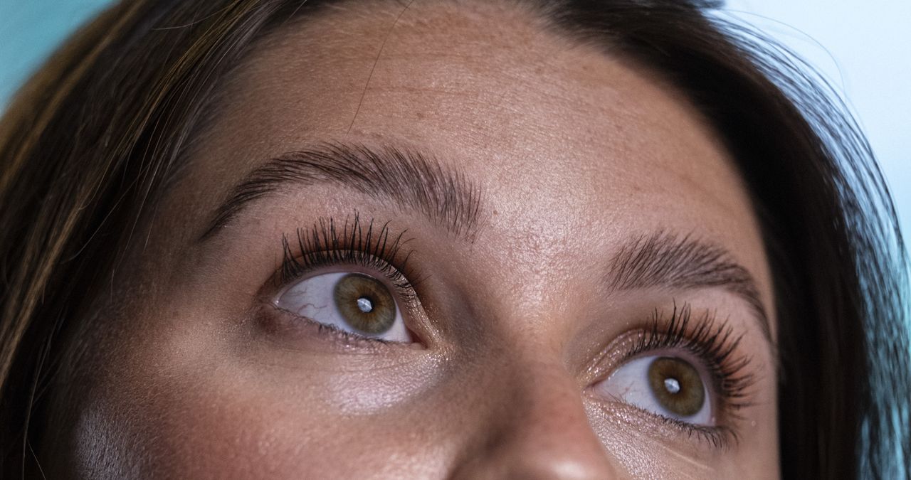 Closeup of a female model's eyes, taken with the Alice Camera
