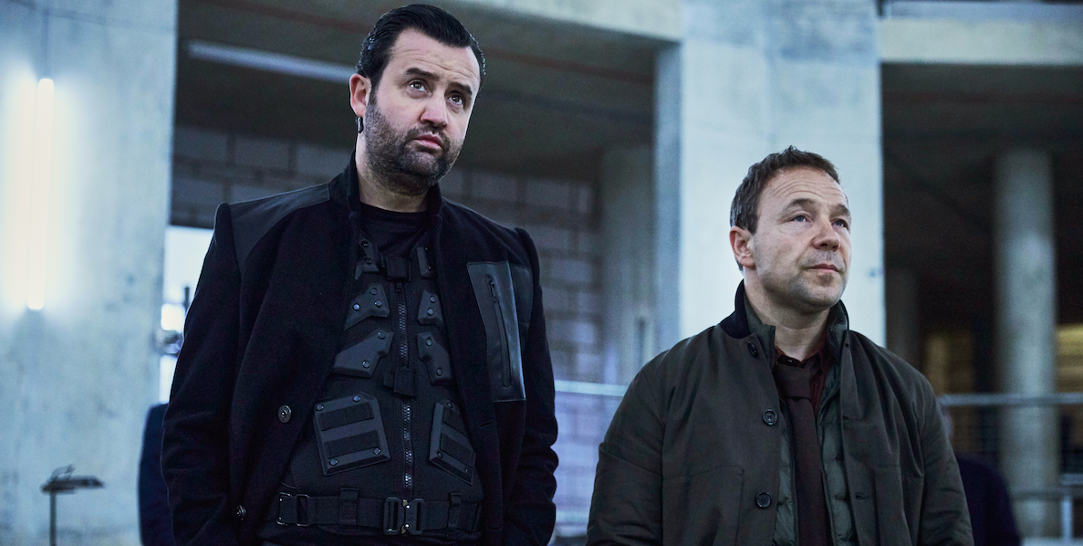 Daniel Mays and Stephen Graham as Major and Carver in Code 404 season 3