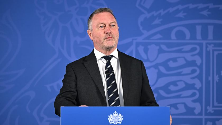 Environment Secretary Steve Reed speaks about the Independent Water Commission findings on July 21, 2025 in London, England.