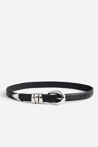 Madewell Chunky Metal Leather Belt