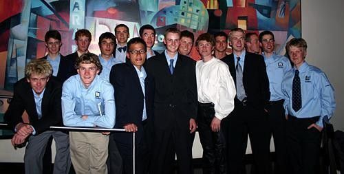 The team hang out at the Adega.
