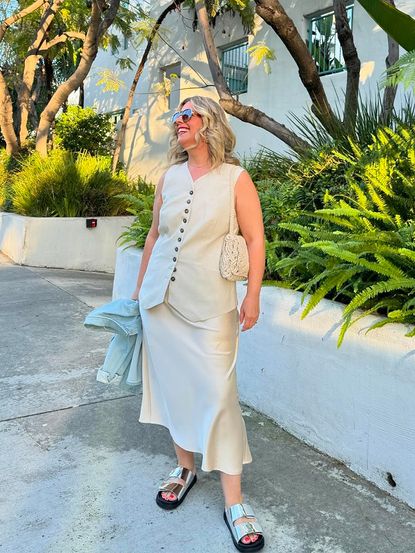 4 Ways I'm Styling This Chic Linen Waistcoat for Summer | Who What Wear
