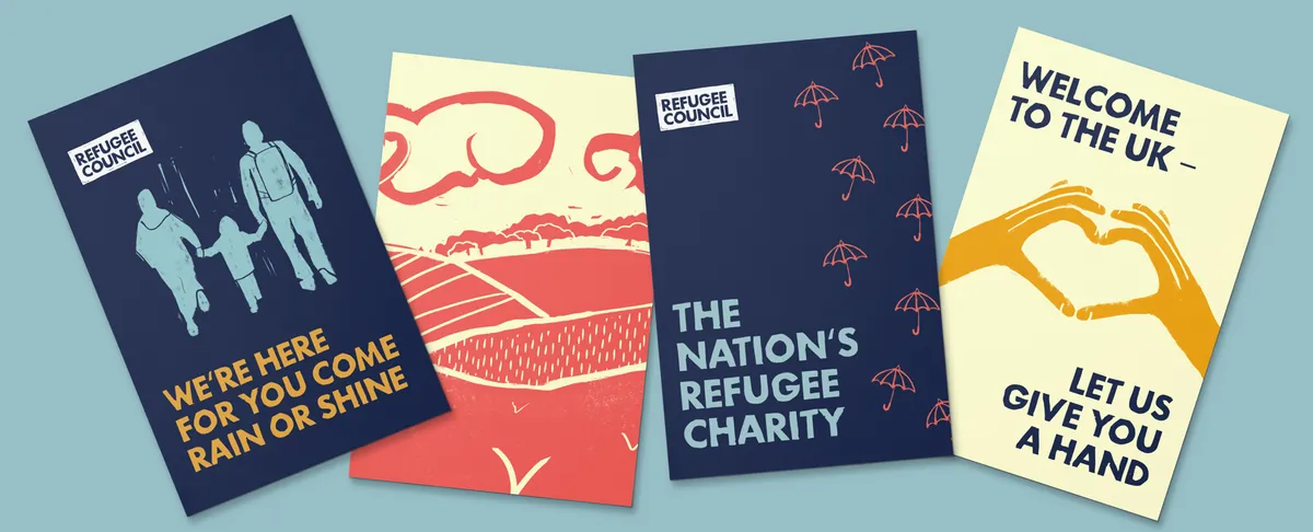 rebrand for Refugee Council posters