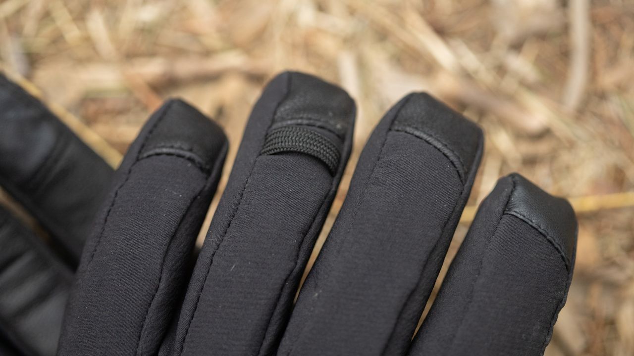 Eddie Bauer Guide Pro Lite Smart Heated Gloves carabiner loop