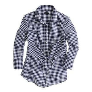 Blue, Product, Dress shirt, Collar, Sleeve, Pattern, Textile, White, Plaid, Style,