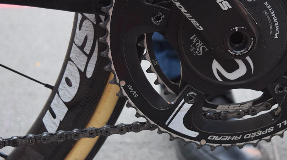Vanmarcke opted for 53/38 chainrings