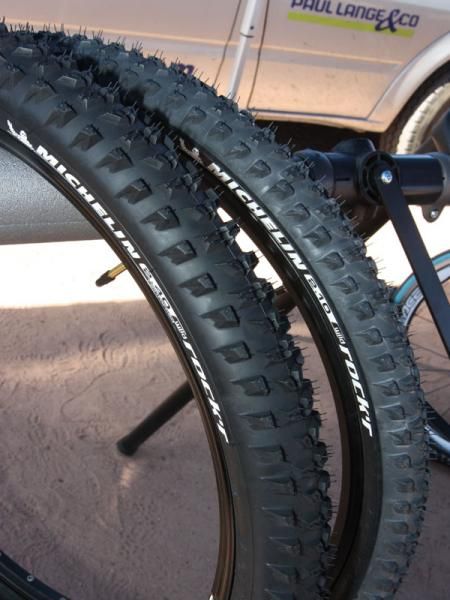 The new Michelin WildRock'r is intended for more aggressive riding in looser conditions.