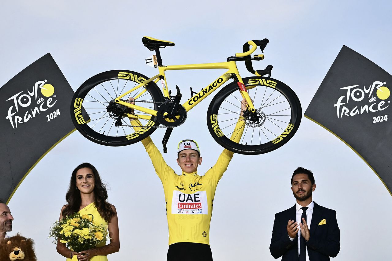 Tadej Pogačar at the 2024 Tour de France