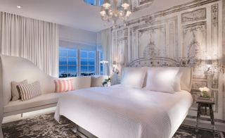 Bedroom in SLS South Beach hotel