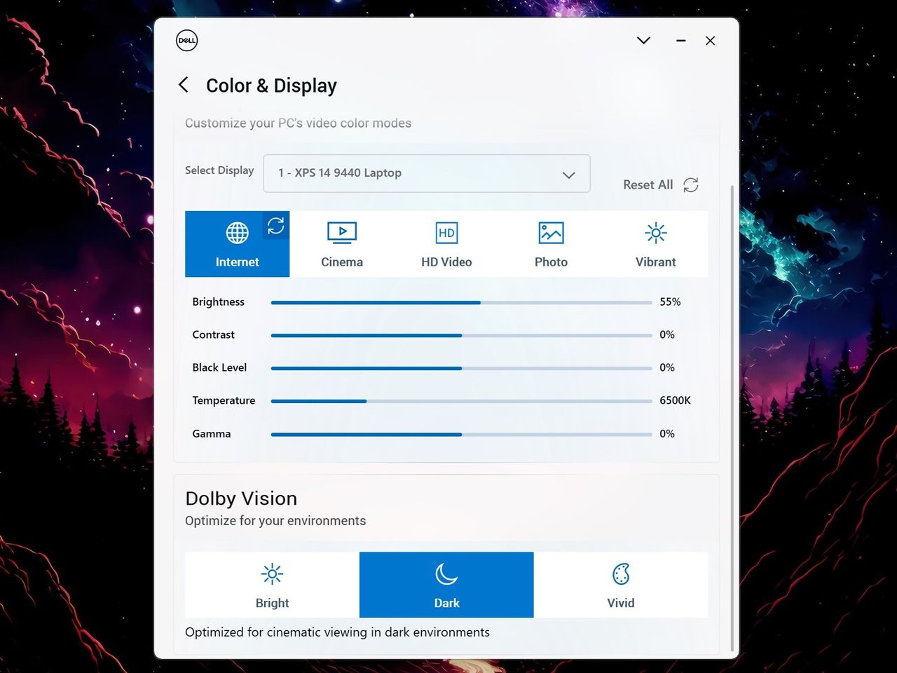 My Dell app for Dell XPS laptops