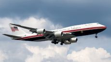 The Qatari-gifted Air Force One seen at Andrews Air Force Base in Maryland.