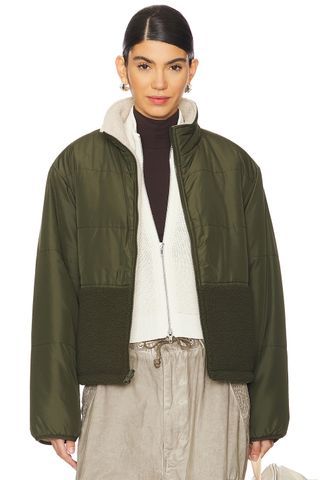 Tasha Reversible Puffer Sherpa Jacket