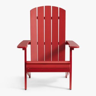 Classic Mahogany Adirondack Chair against a white background.