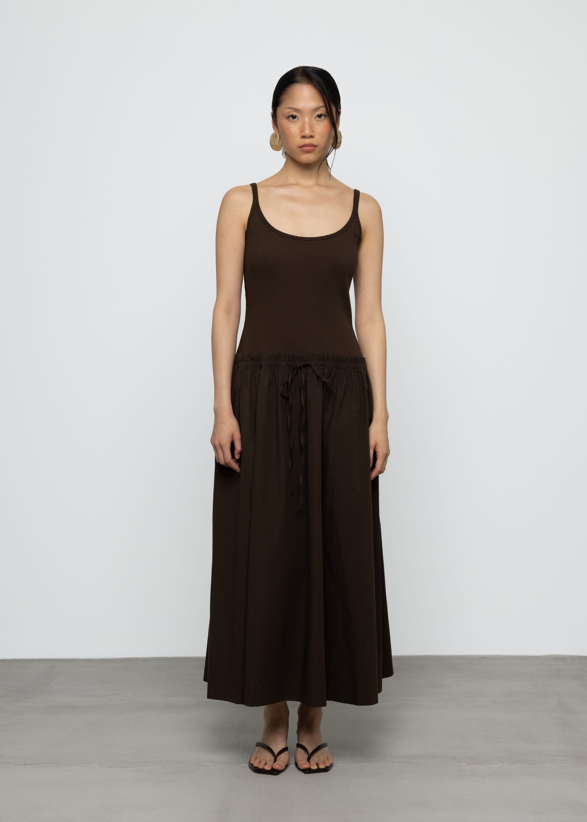 Tank Top Midi Cotton Dress &amp;bull; Esthe