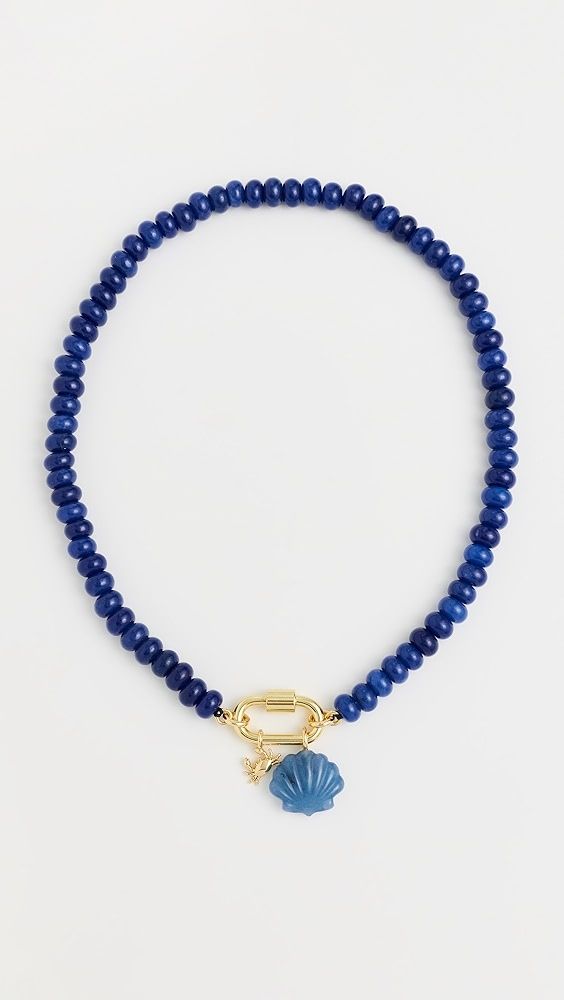 Madewell Beaded Charm Carabiner Necklace